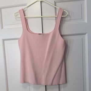Halogen Light Pink Ribbed Tank Top